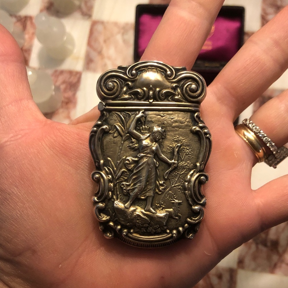 Victorian sterling vesta match safe - Picture 12 of 15